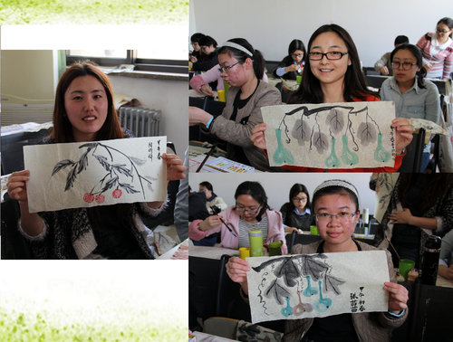 学员们展示自己的国画作品-001 学员们展示自己的国画作品-001