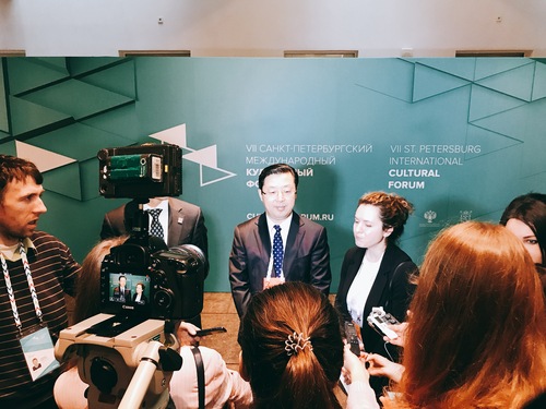 第七届圣彼得堡国际文化论坛媒体采访 第七届圣彼得堡国际文化论坛媒体采访