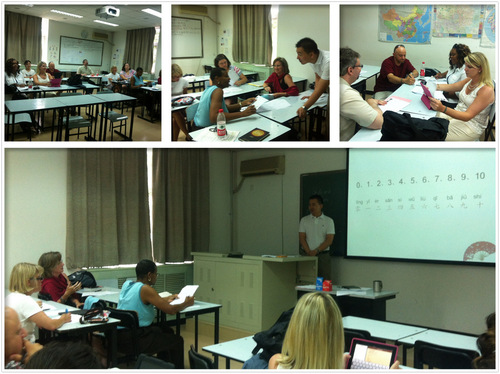 来自南卡罗来纳州的教育官员正在兴趣盎然的研习汉语-001 来自南卡罗来纳州的教育官员正在兴趣盎然的研习汉语-001